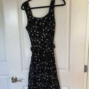 Effie's Heart Black and White Midi Dress